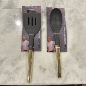 Chef Robert Irvine 2 Pc Slotted Turner & Spoon Kitchen Accessories